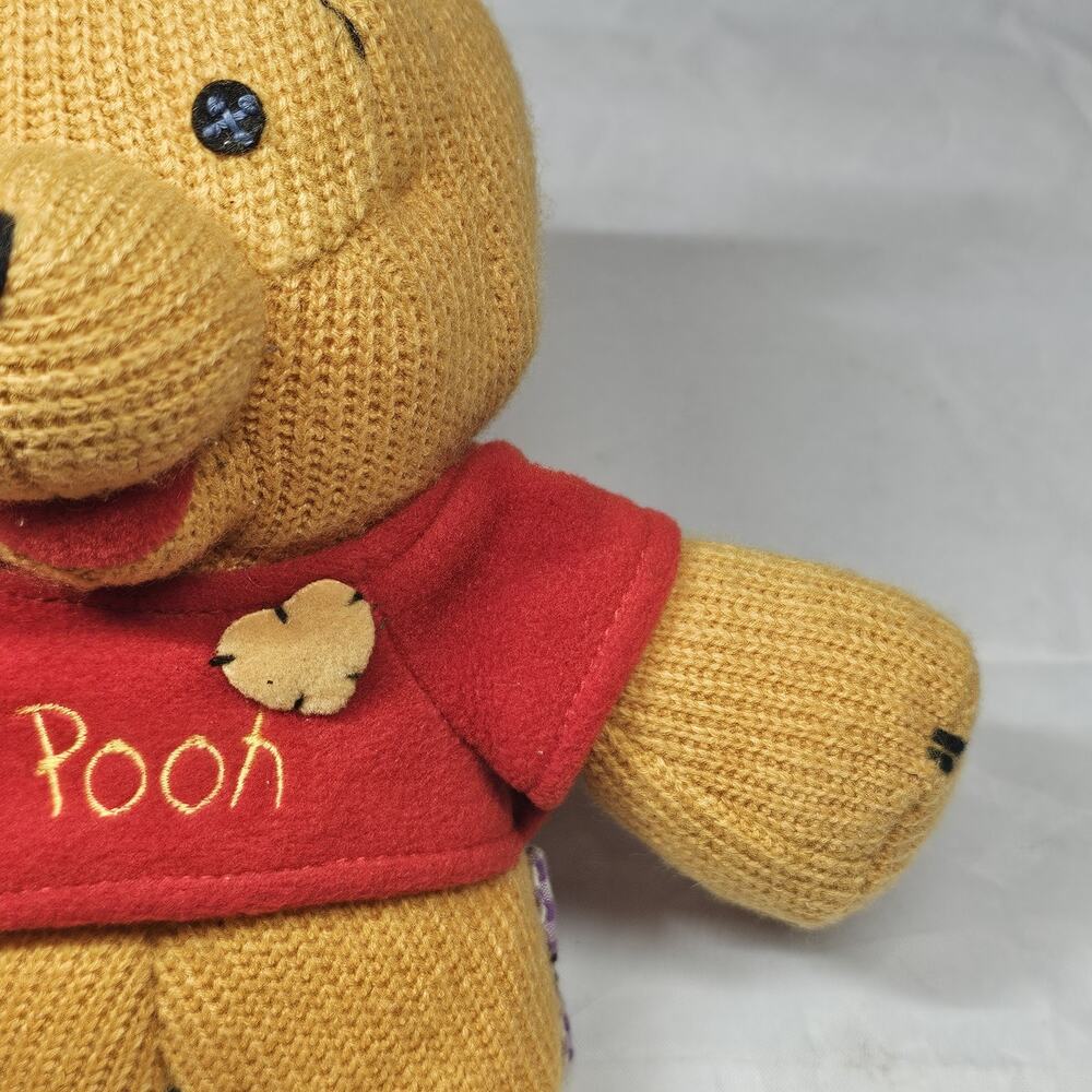 Disney Store Winnie The Pooh Exclusive Authentic Original 12” Crochet Stuffed - Picture 9 of 12